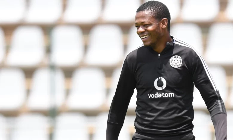 Newly-signed Orlando Pirates striker Ndumiso Mabena