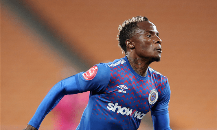 Kudakwashe Mahachi in action for SuperSport United