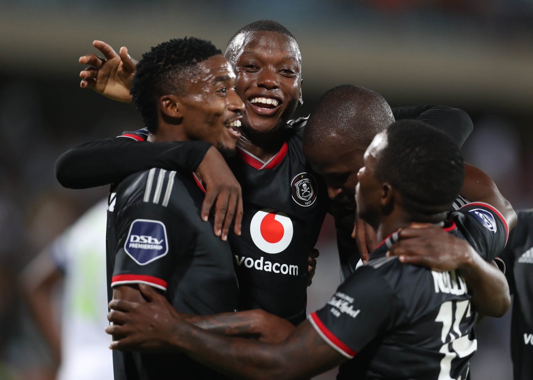 Orlando Pirates players celebrate