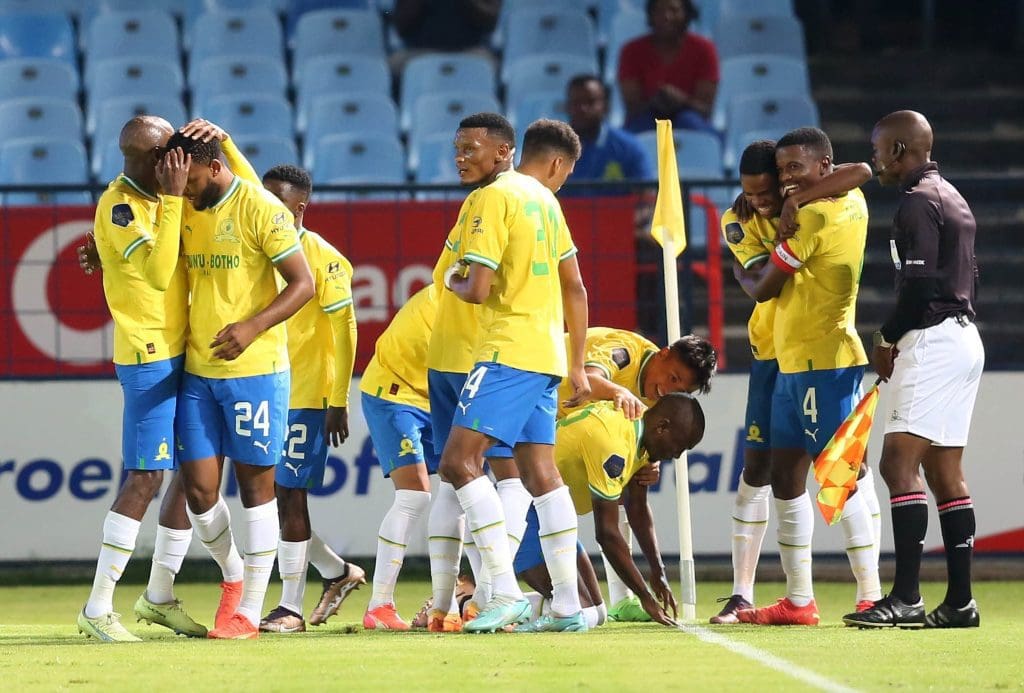 Mamelodi Sundowns celebrating a goal