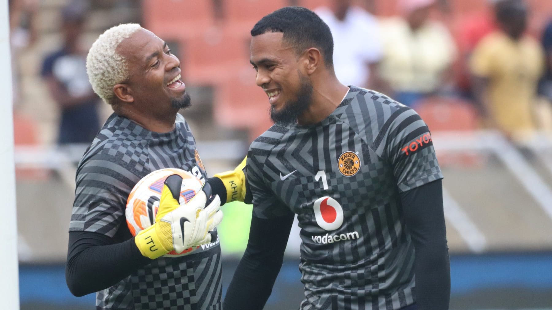 Brandon Petersen and Itumeleng Khune