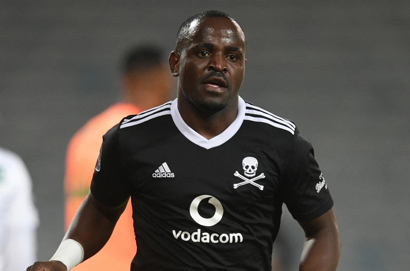 Gabadinho Mhango during his stint at Orlando Pirates 