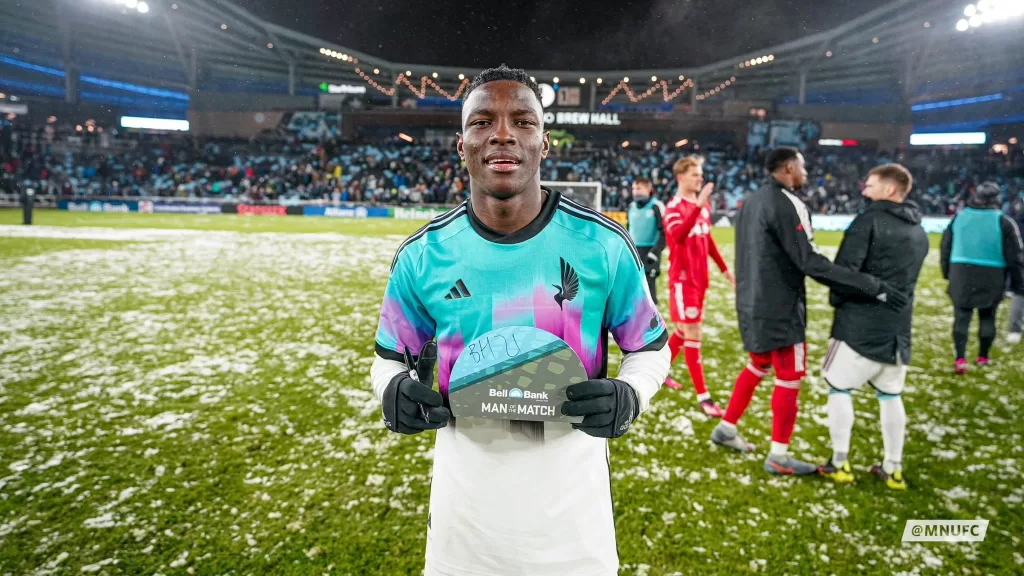 Bafana Bafana striker wins another Man of the Match accolade.