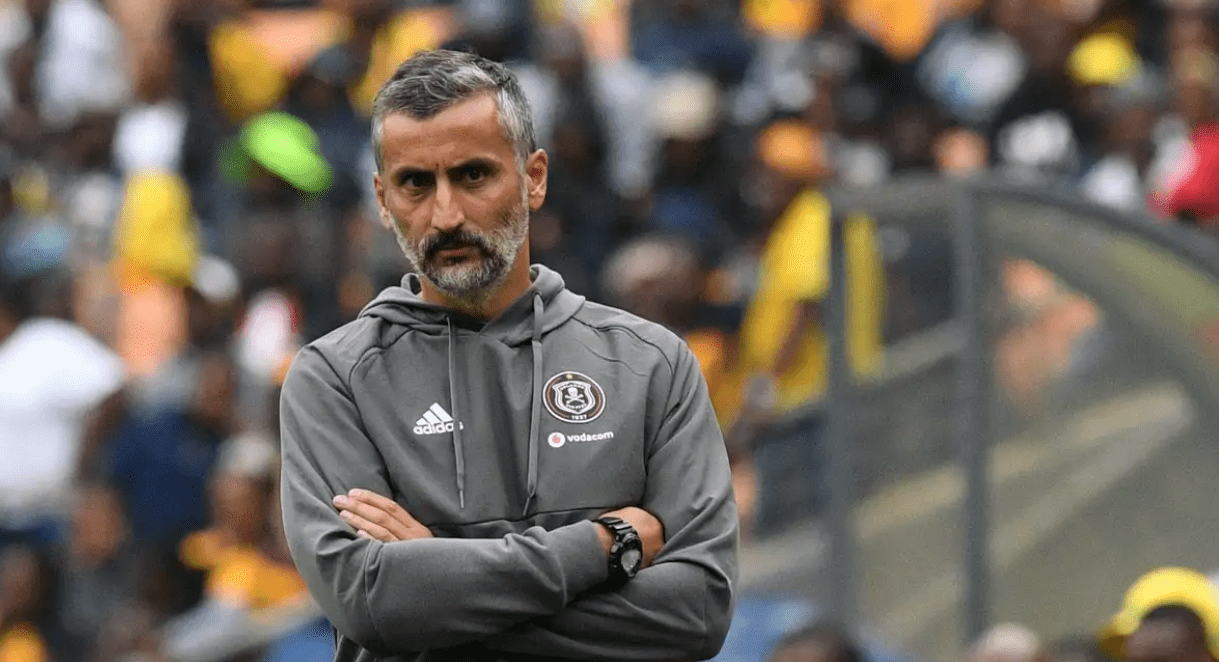 Orlando Pirates coach Jose Riveiro on the sidelines during a DStv Premiership encounter