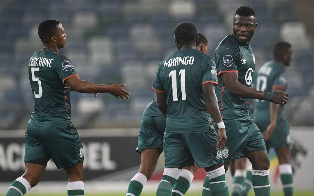 AmaZulu FC players celebrating a goal