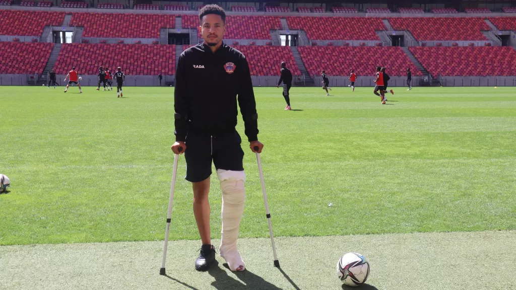 Former Chippa United winger Jemondre Dickens.