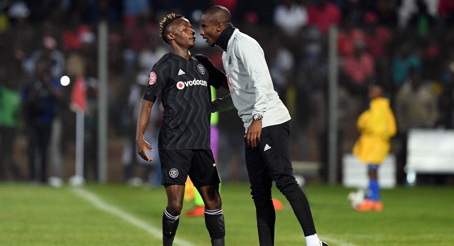 Kudakwashe Mahachi and Rulani Mokwena during their time at Orlando Pirates