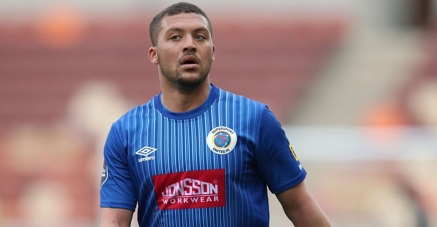 Grant Margeman in action for SuperSport United in the DStv Premiership