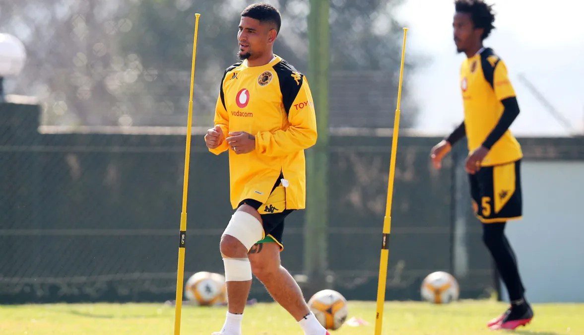 Keagan Dolly during a training session at Kaizer Chiefs Village