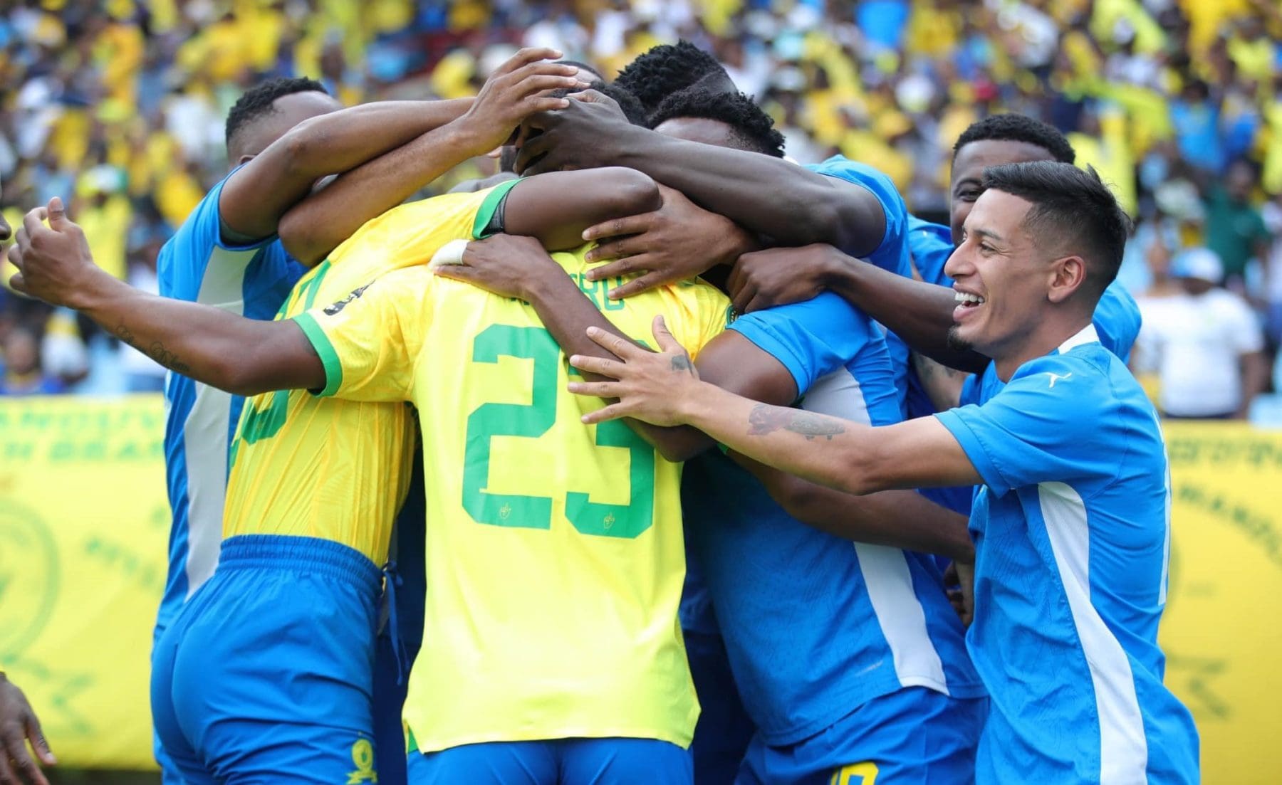 Mamelodi Sundowns in a match against FC Nouadhibou in the CAF Champions League