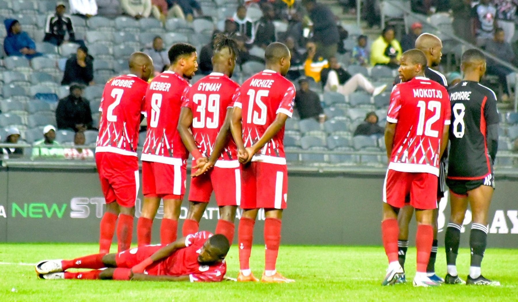 Sekhukhune United in action against Orlando Pirates in the DStv Premiership