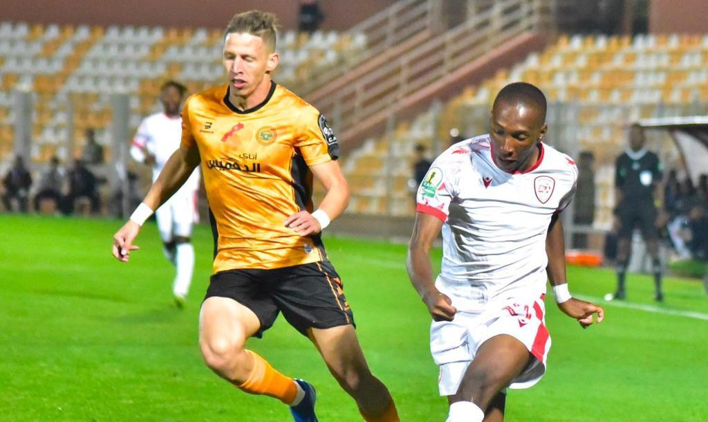 Sekhukhune United in action against RS Berkane in the CAF Confederation Cup