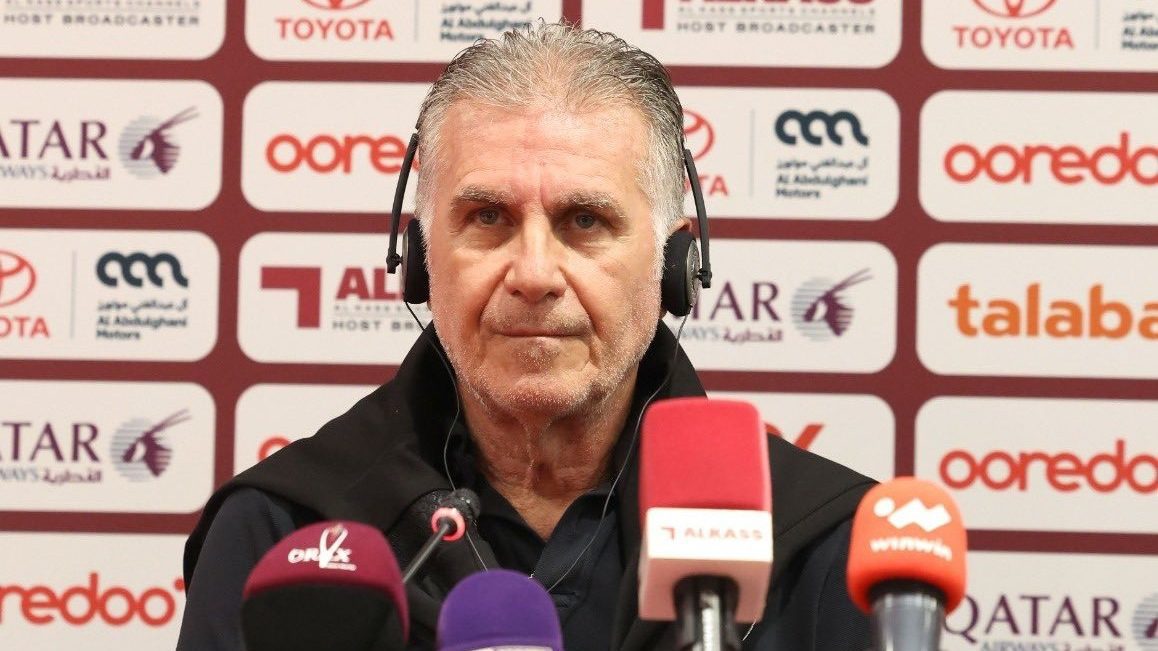 Former Bafana Bafana head coach Carlos Queiroz addressing the media.