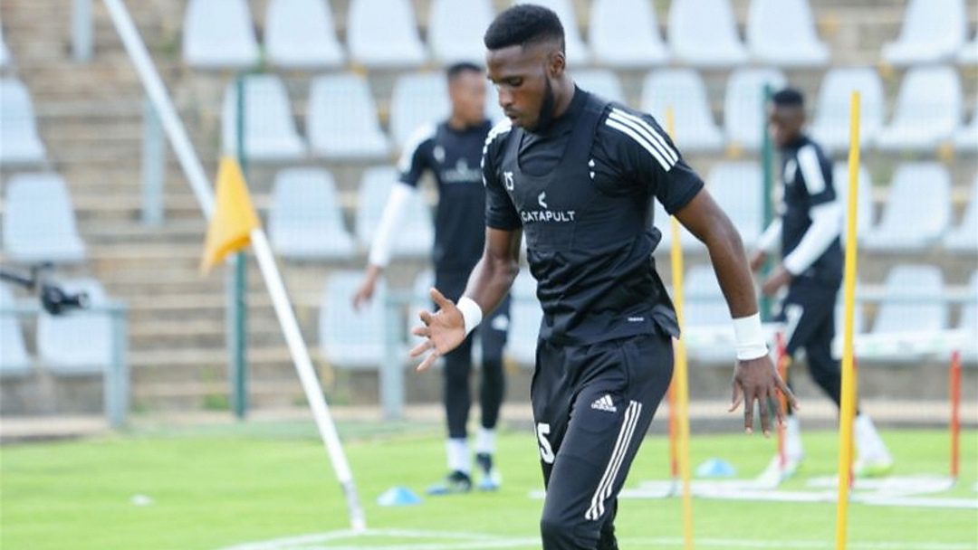 Orlando Pirates midfielder Fortune Makaringe during a training session.