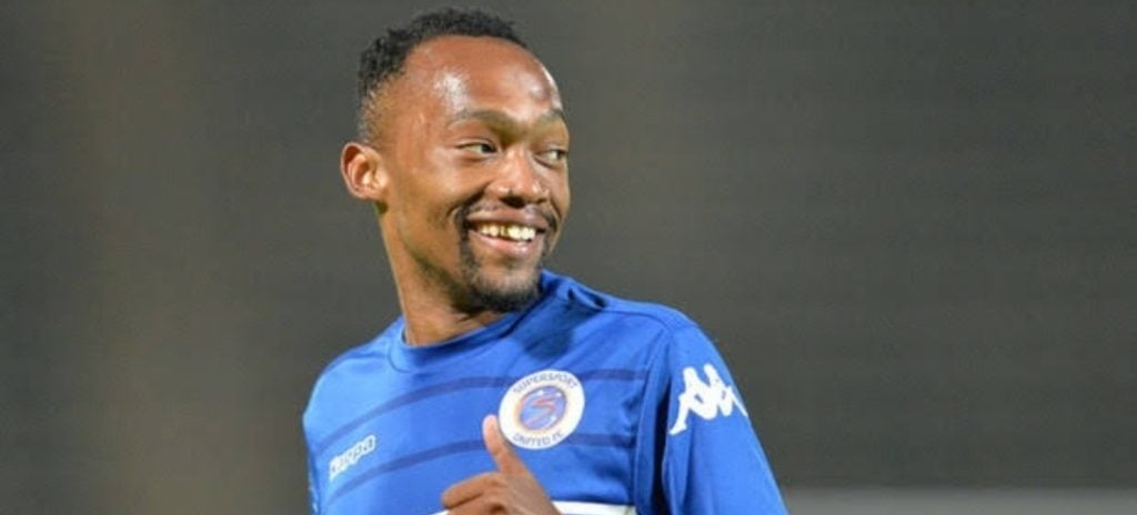 Thabo Mnyamane in action for SuperSport United