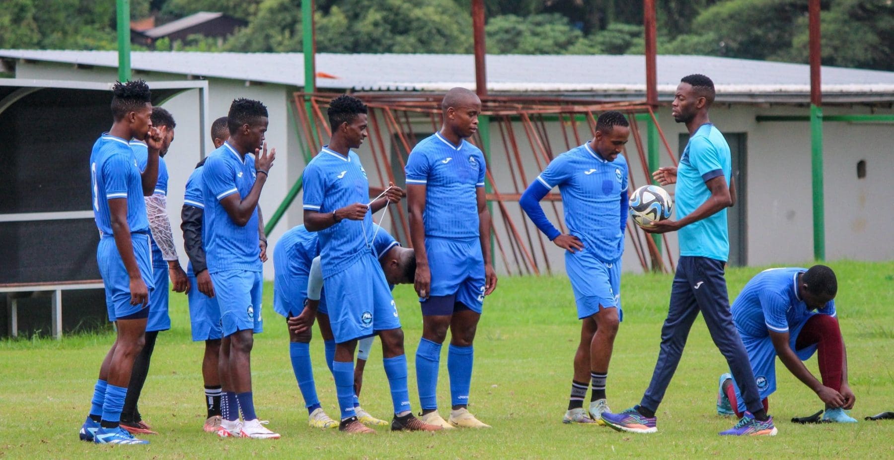 Richards Bay FC during a training session