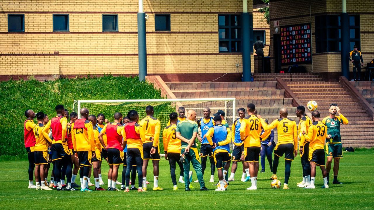 Kaizer Chiefs players at Naturena.