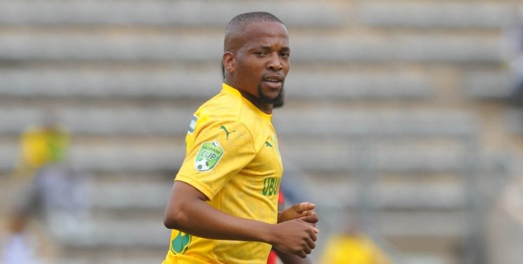 Aubrey Ngoma in action for Mamelodi Sundowns