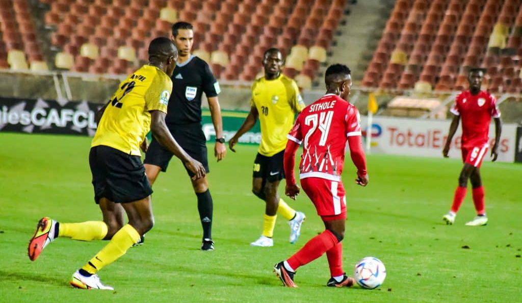Diables Noirs vs Sekhukhune United in the Confederation Cup