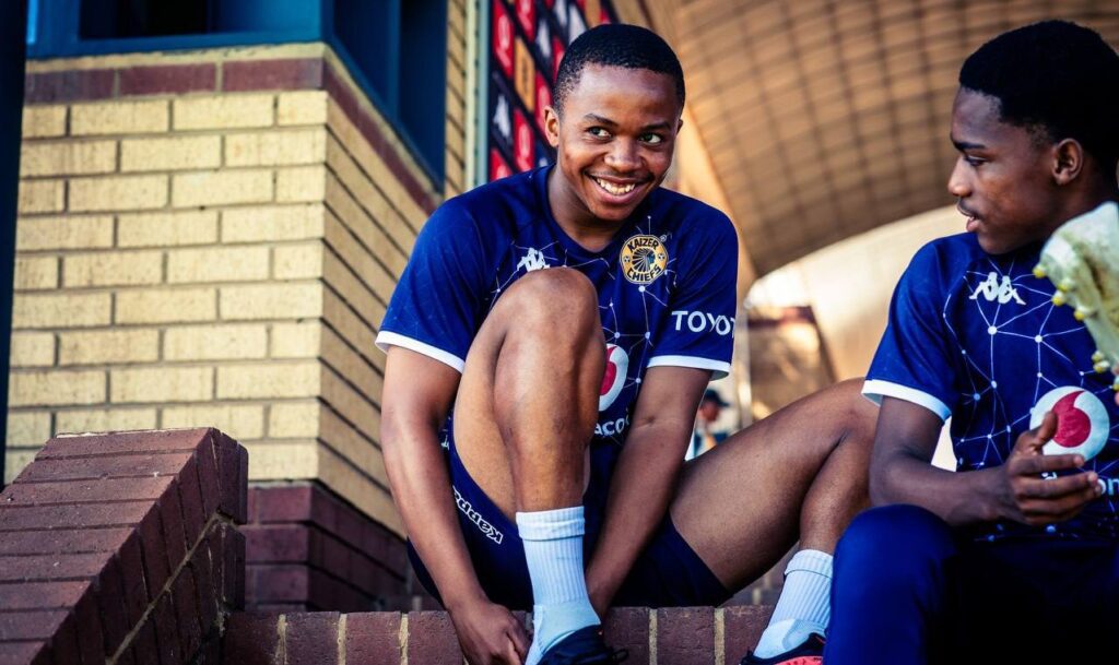 Nkosingiphile Ngcobo of Kaizer Chiefs during practise