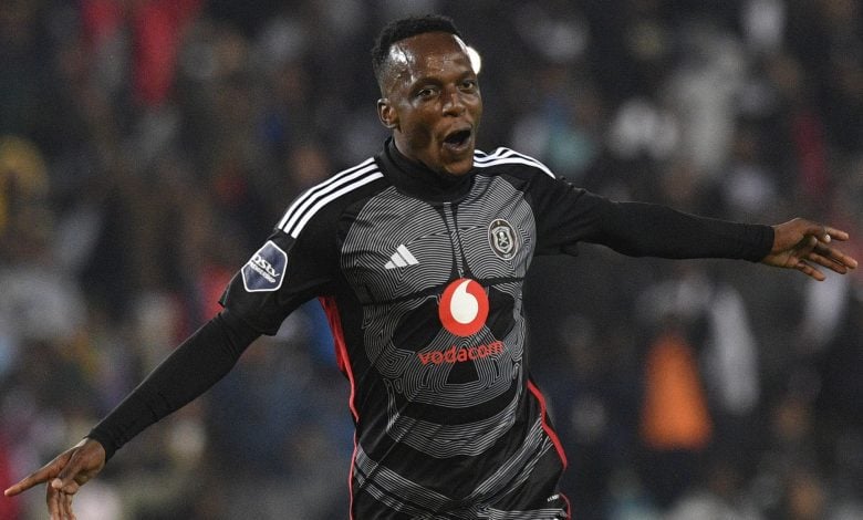 Patrick Maswanganyi in action for Orlando Pirates in the DStv Premiership