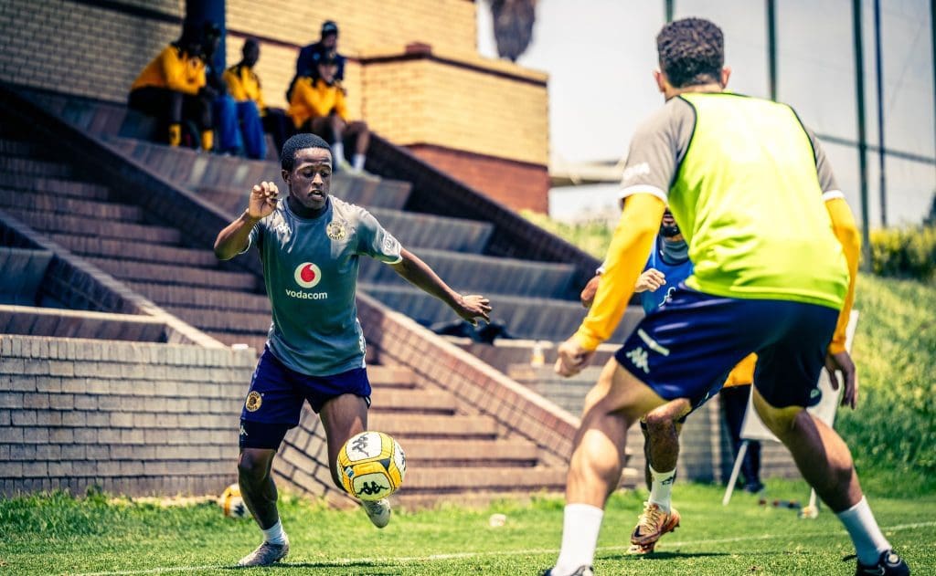 Wandile Duba during Kaizer Chiefs training session