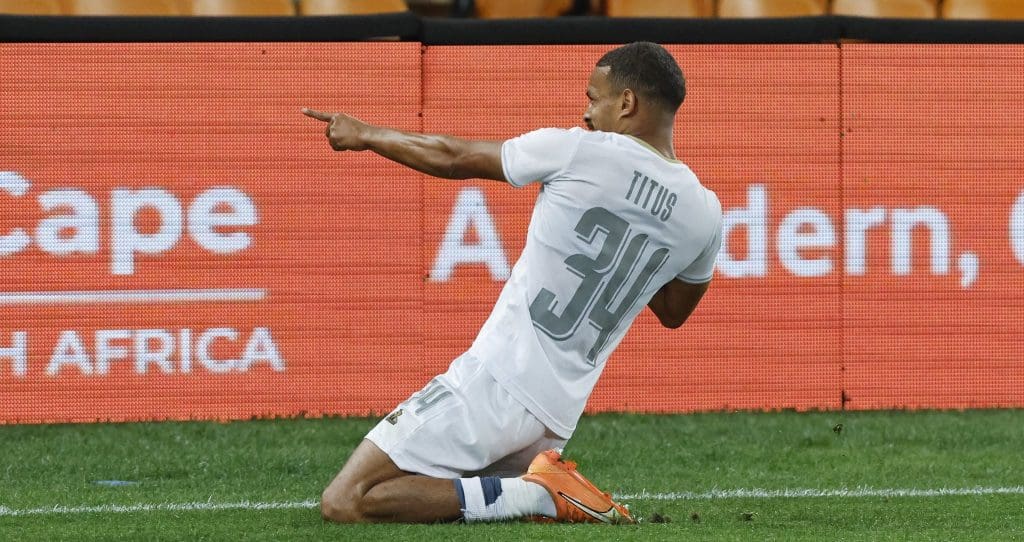 Devin Titus in action for Stellenbosch FC