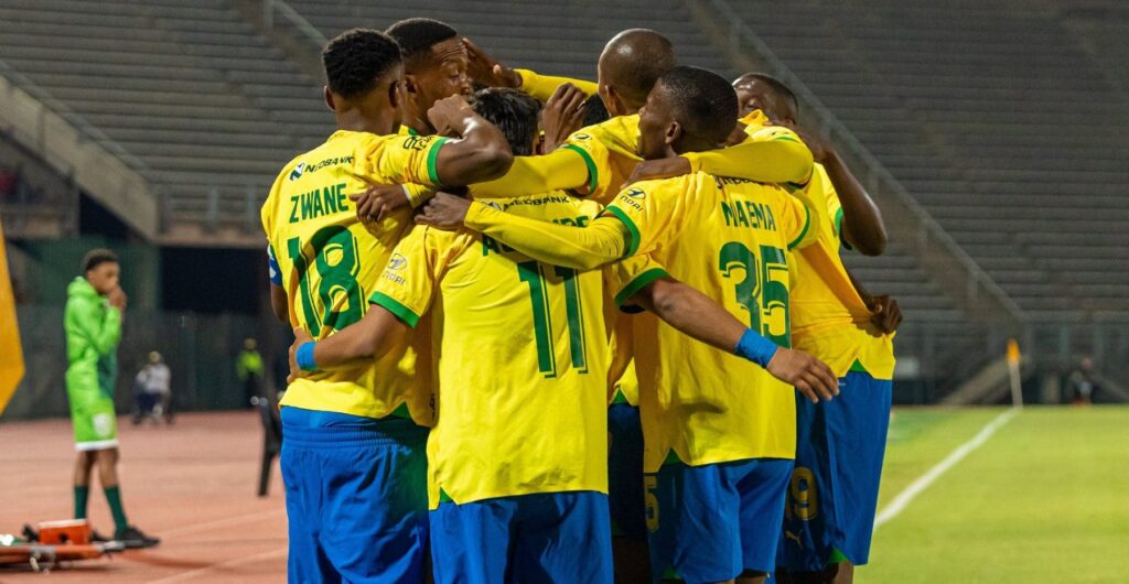 Mamelodi Sundowns in action in the Nedbank Cup