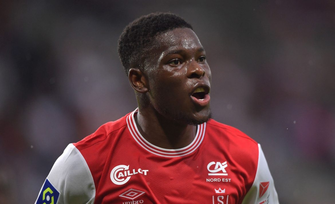 Marshall Munetsi in Stade de Reims colors