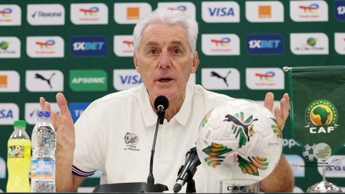 Bafana Bafana head coach Hugo Broos