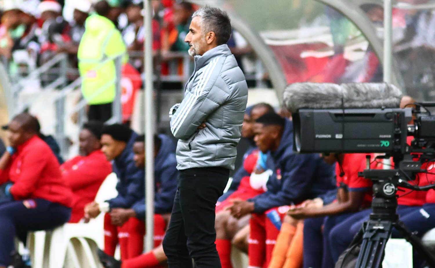 Jose Riveiro of Orlando Pirates in a game against Chippa United