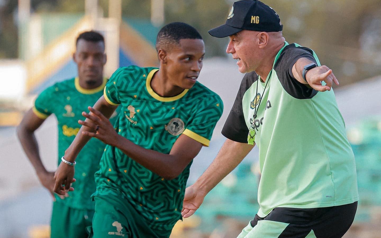 Mahlatse ‘Skudu’ Makudubela at training at Young Africans