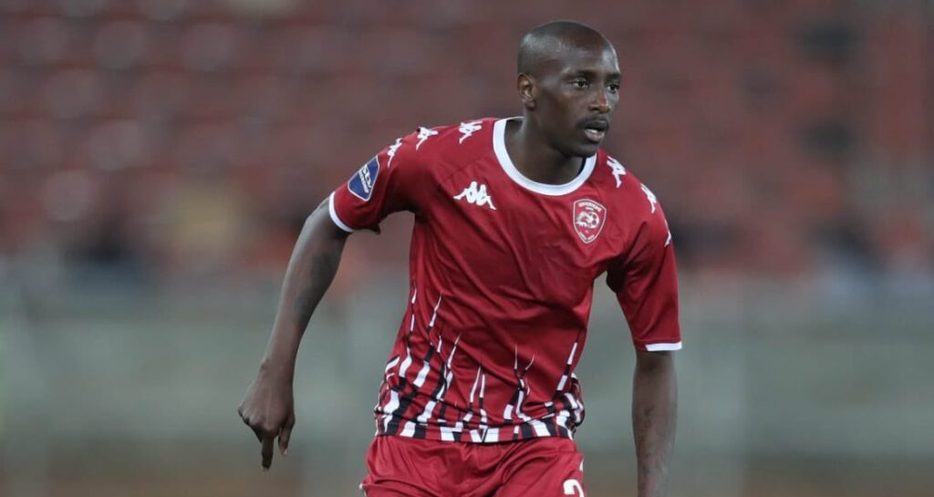 Nyiko Mobbie in action for Sekhukhune United