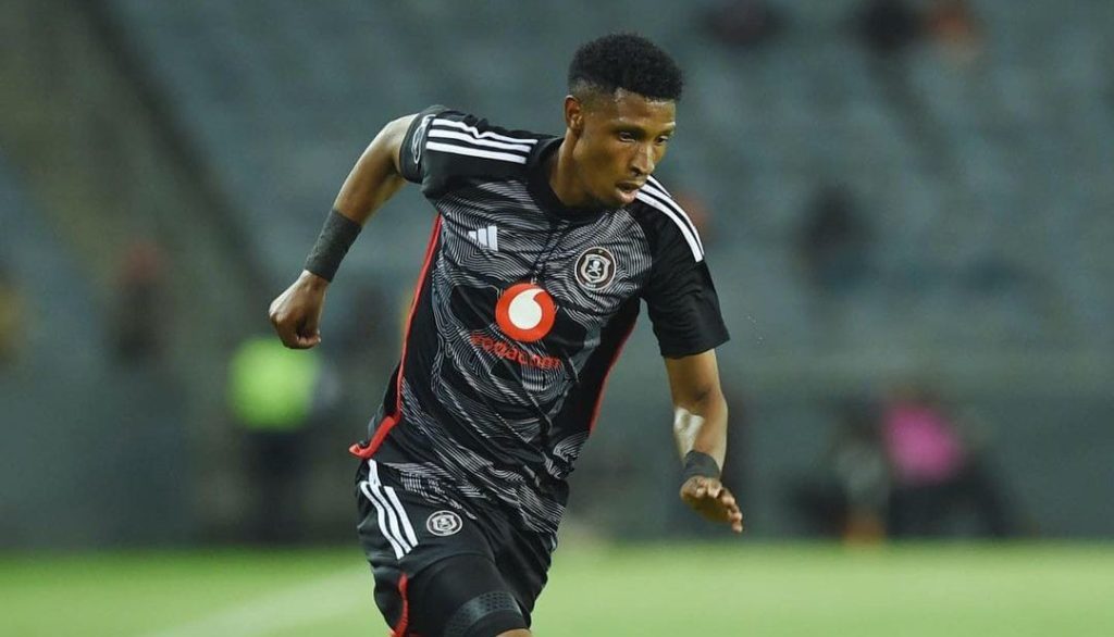 Vincent Pule in action for Orlando Pirates in the DStv Premiership