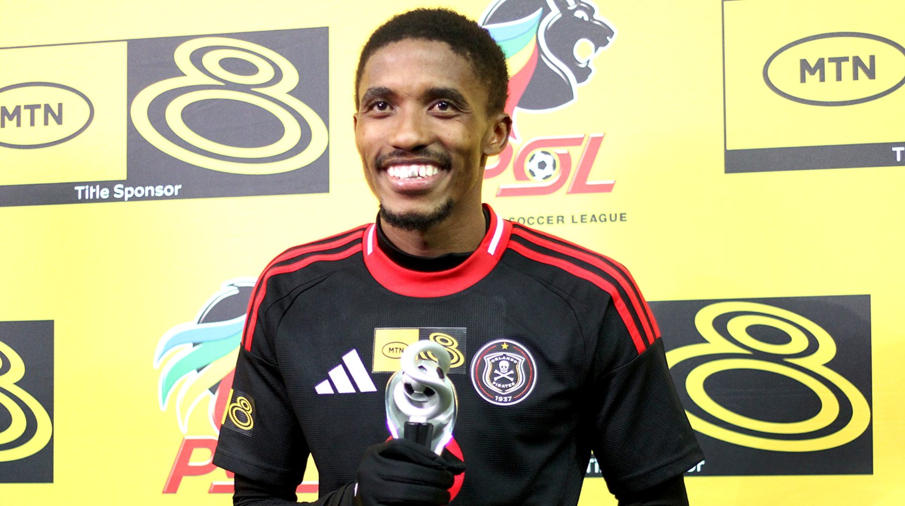 Monnapule Saleng in action for Orlando Pirates