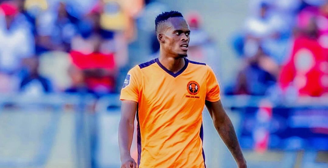 Thabang Matuludi in Polokwane City FC colours