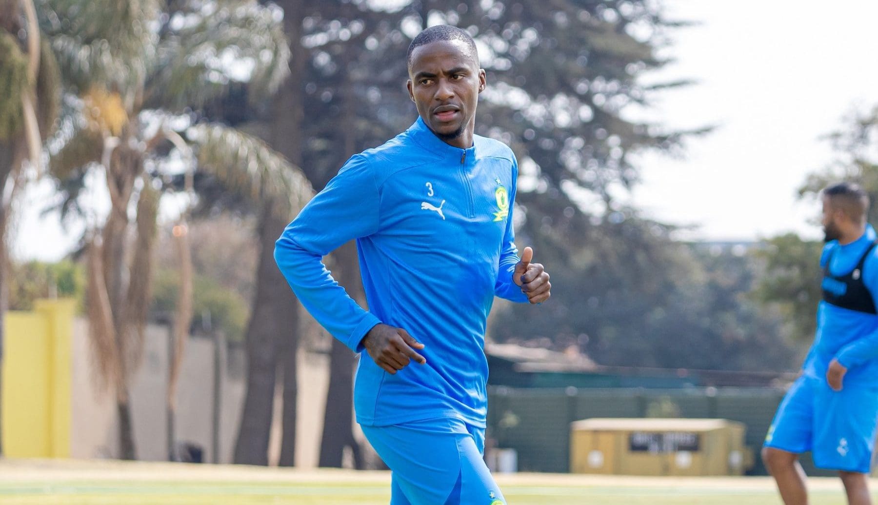 Thembinkosi Lorch of Mamelodi Sundowns at training