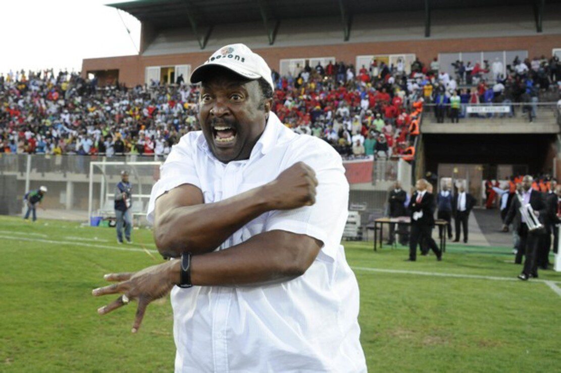 Jomo Cosmos owner and head coach Jomo Sono