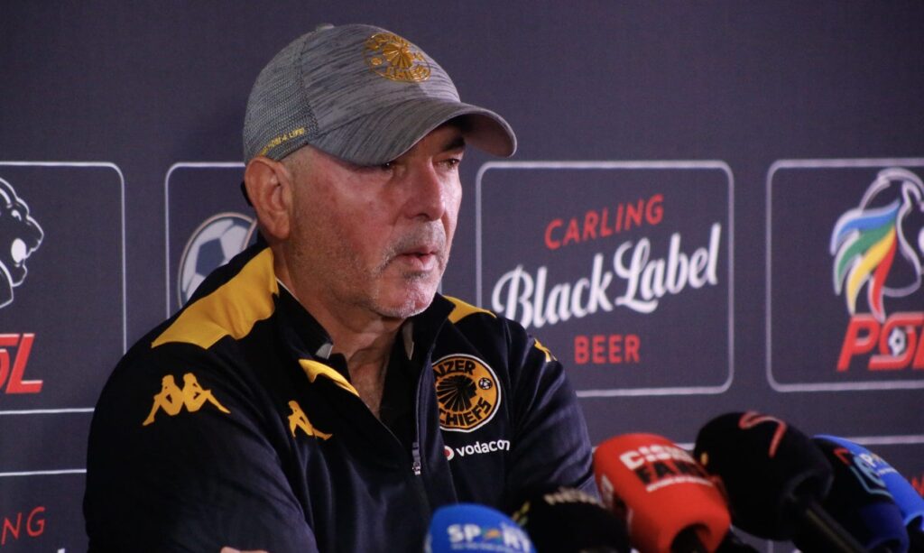 Kaizer Chiefs Nasreddine Nabi speaking during the press conference of Carling Knockout Cup