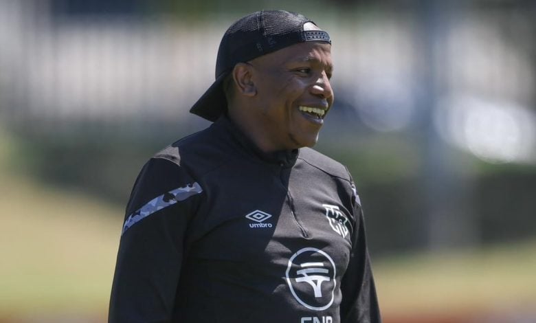 Lebohang Manyama at Cape Town City training