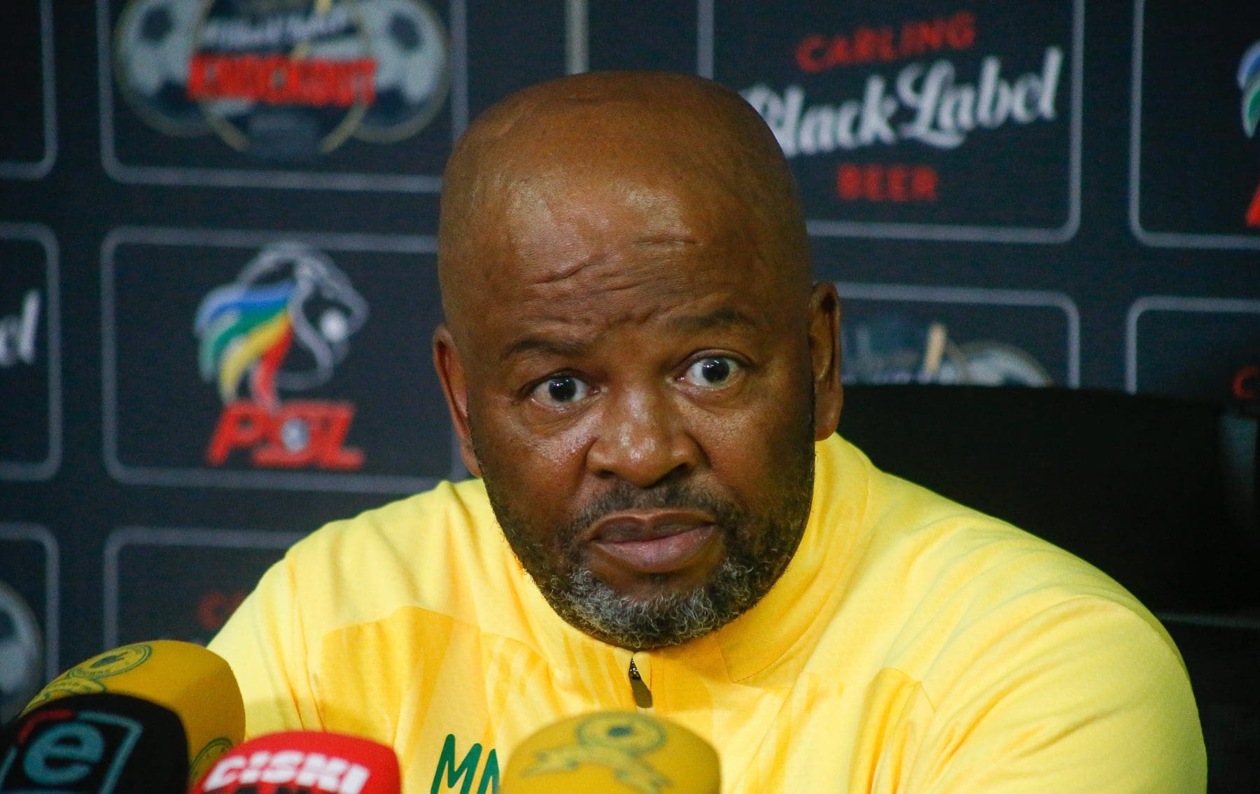 Manqoba Mngqithi at Carling Knockout Cup media day