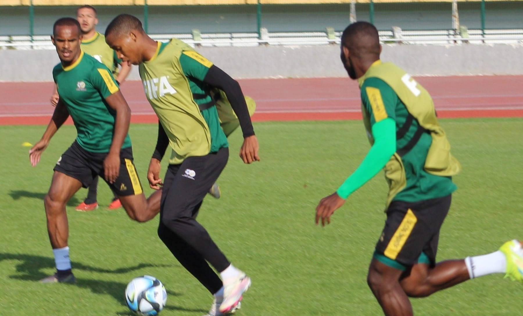 Mihlali Mayambela in Bafana Bafana colours