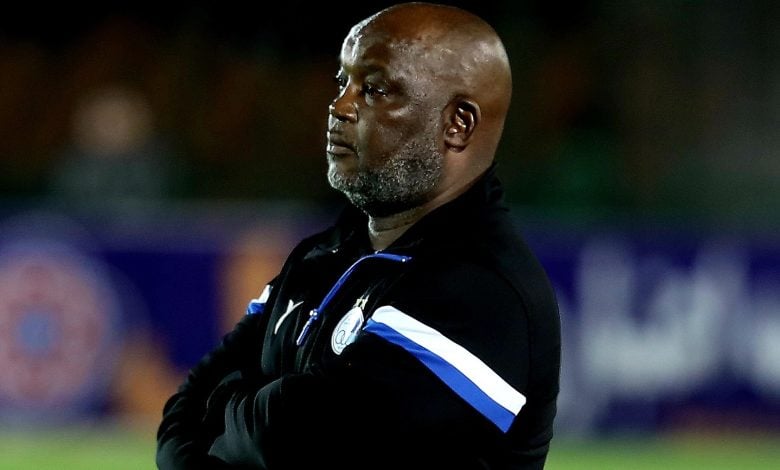 Pitso Mosimane of Esteghlal FC watching a game on the touchline