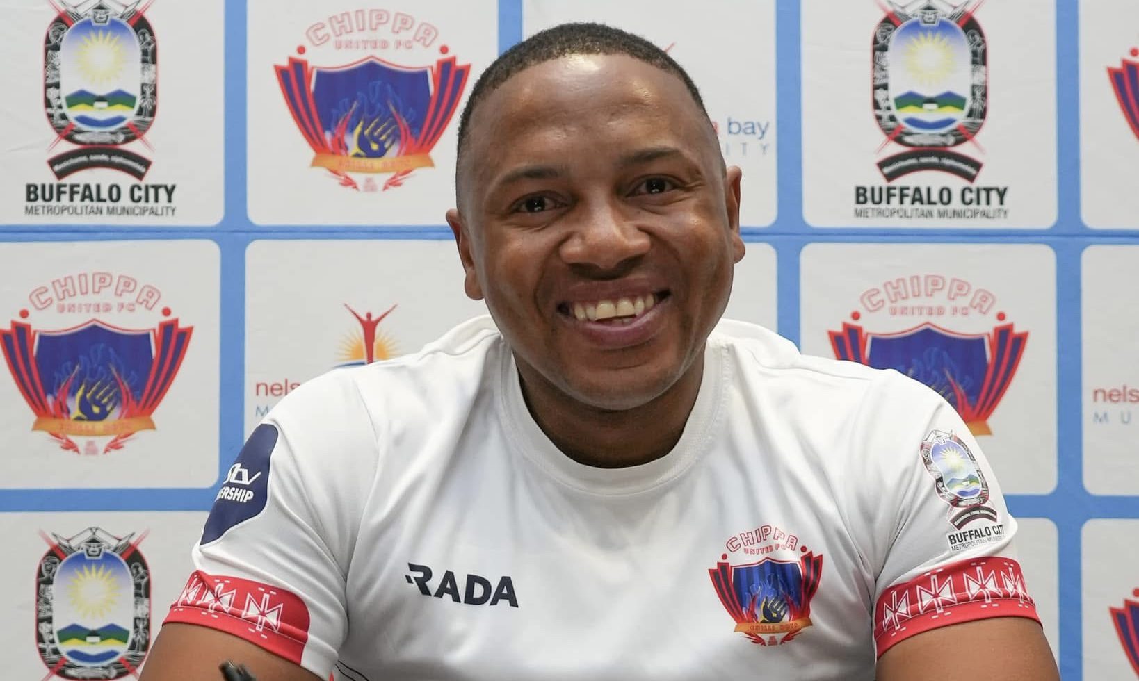 Andile Jali when he signed for Chippa United