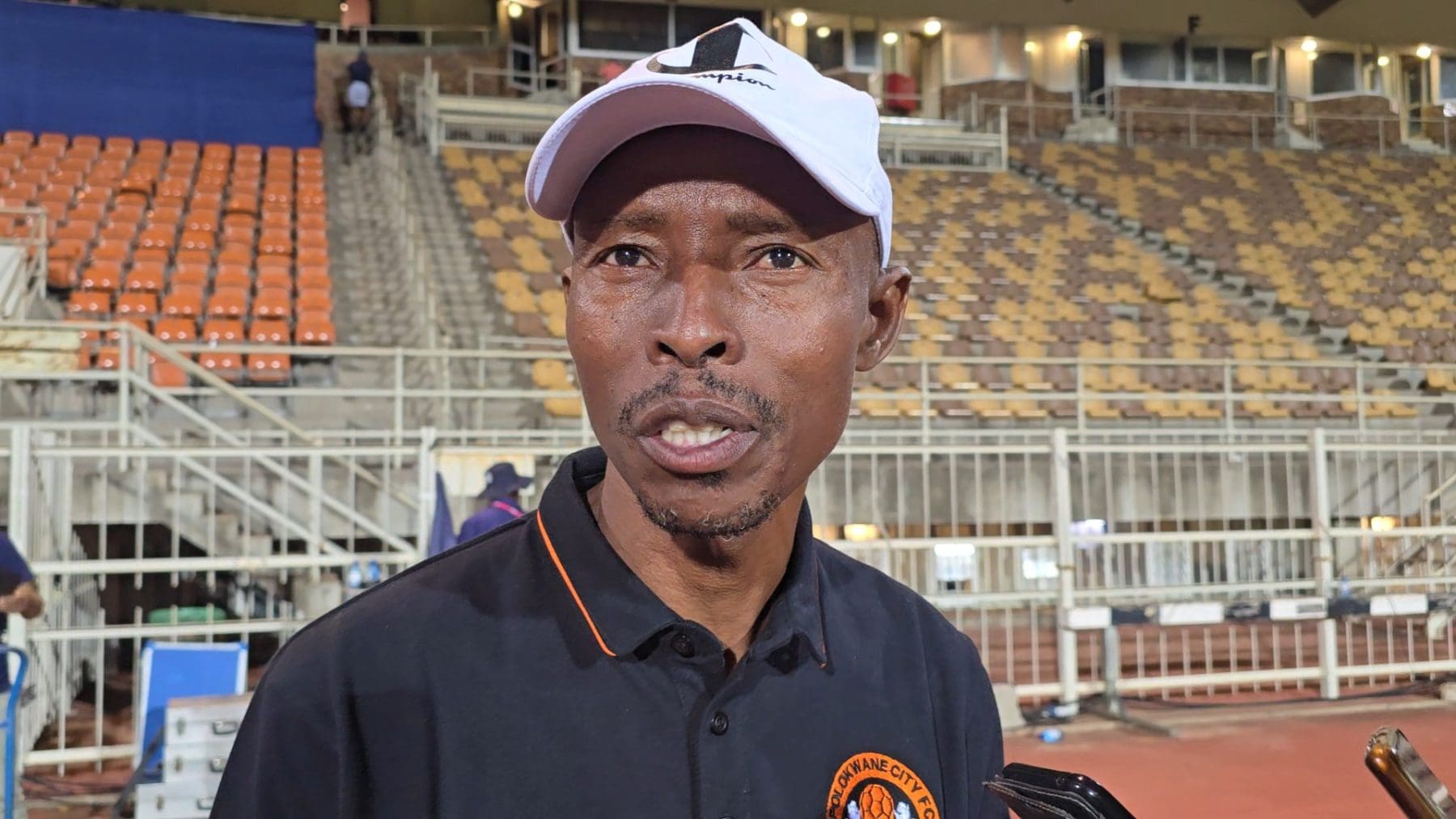 Phuti Mohafe looking at the camera