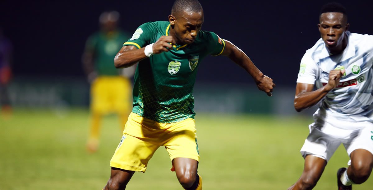 Talented forward Siphamandla Sabelo during his stint at the Betway Premiership side Golden Arrows