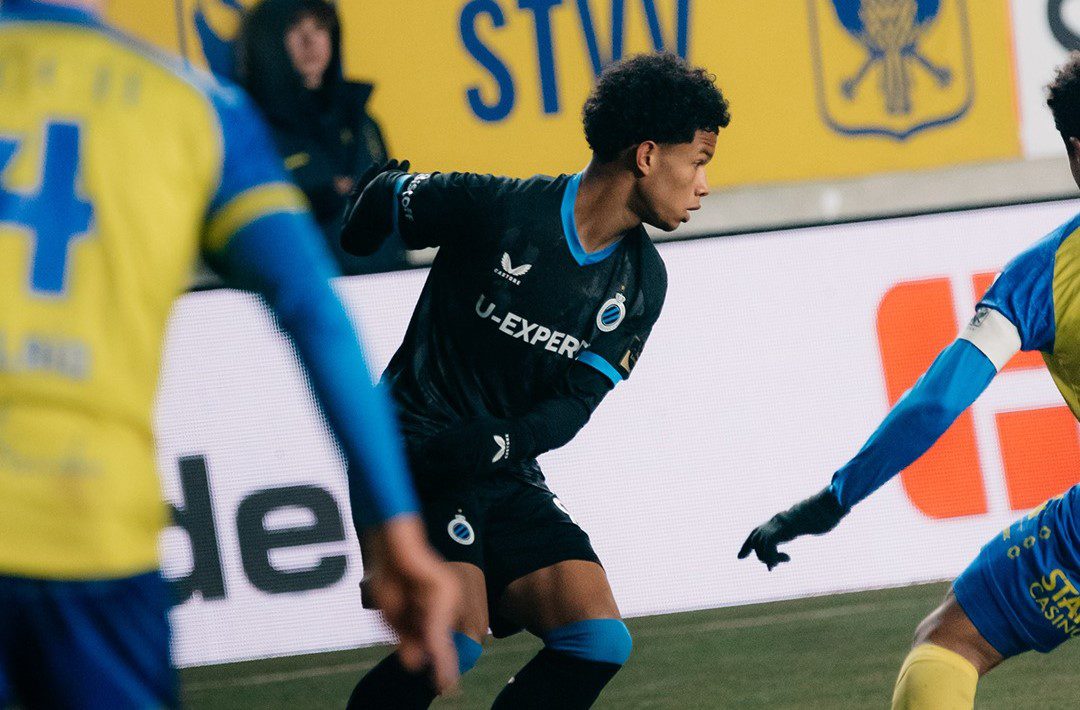 Shandre Campbell in action for Club Brugge in the league
