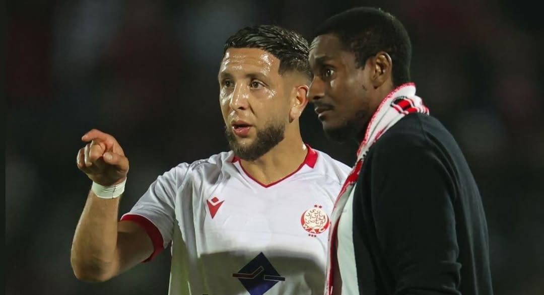 Rulani Mokwena and Mohamed Rayhi at Wydad Casablanca