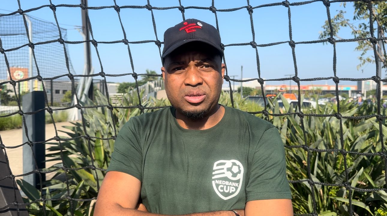 Former Kaizer Chiefs goalkeeper Itumeleng Khune speaking with media