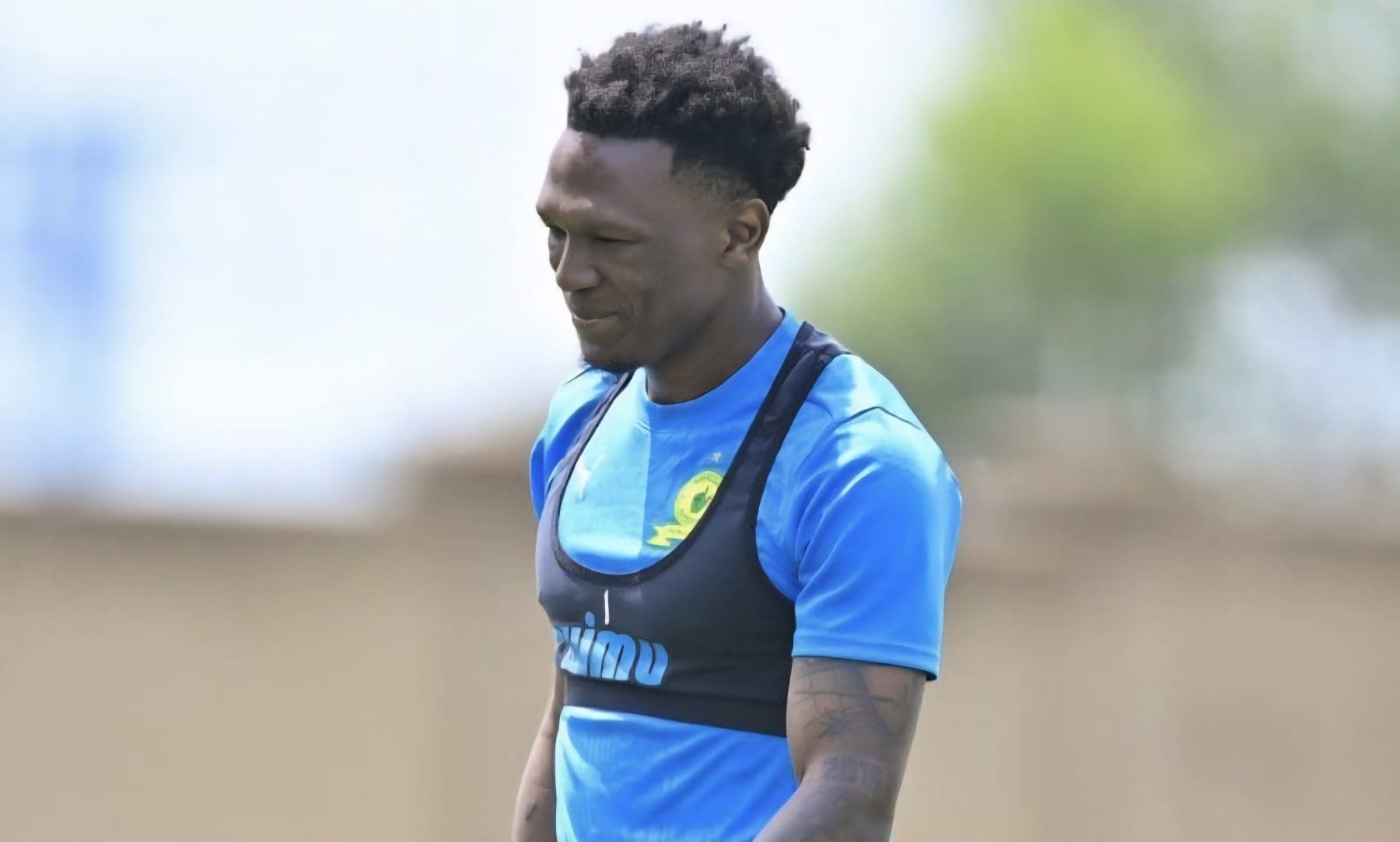 Lebo Mothiba during a training session at Mamelodi Sundowns